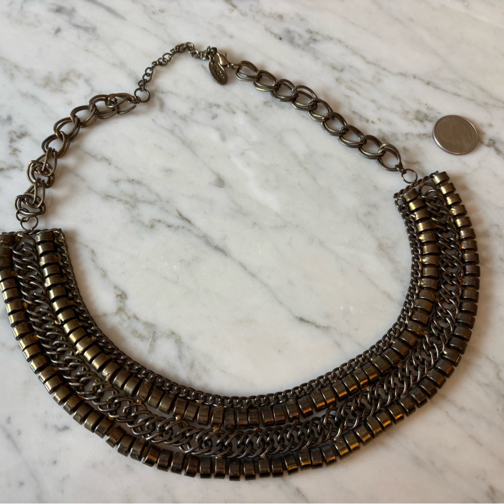 Gold tone Indian necklace